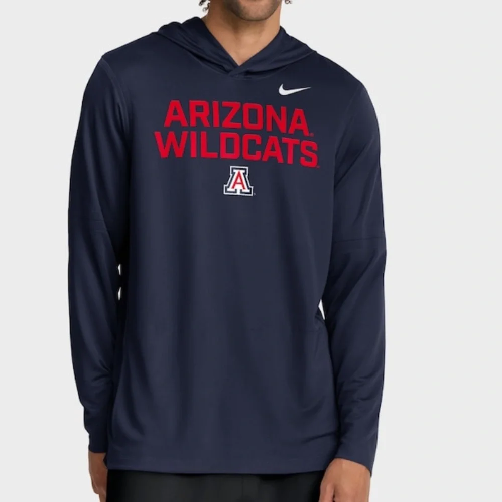 NWT Arizona Wildcats Nike 2025 Sideline Dri-FIT Long Sleeve Navy